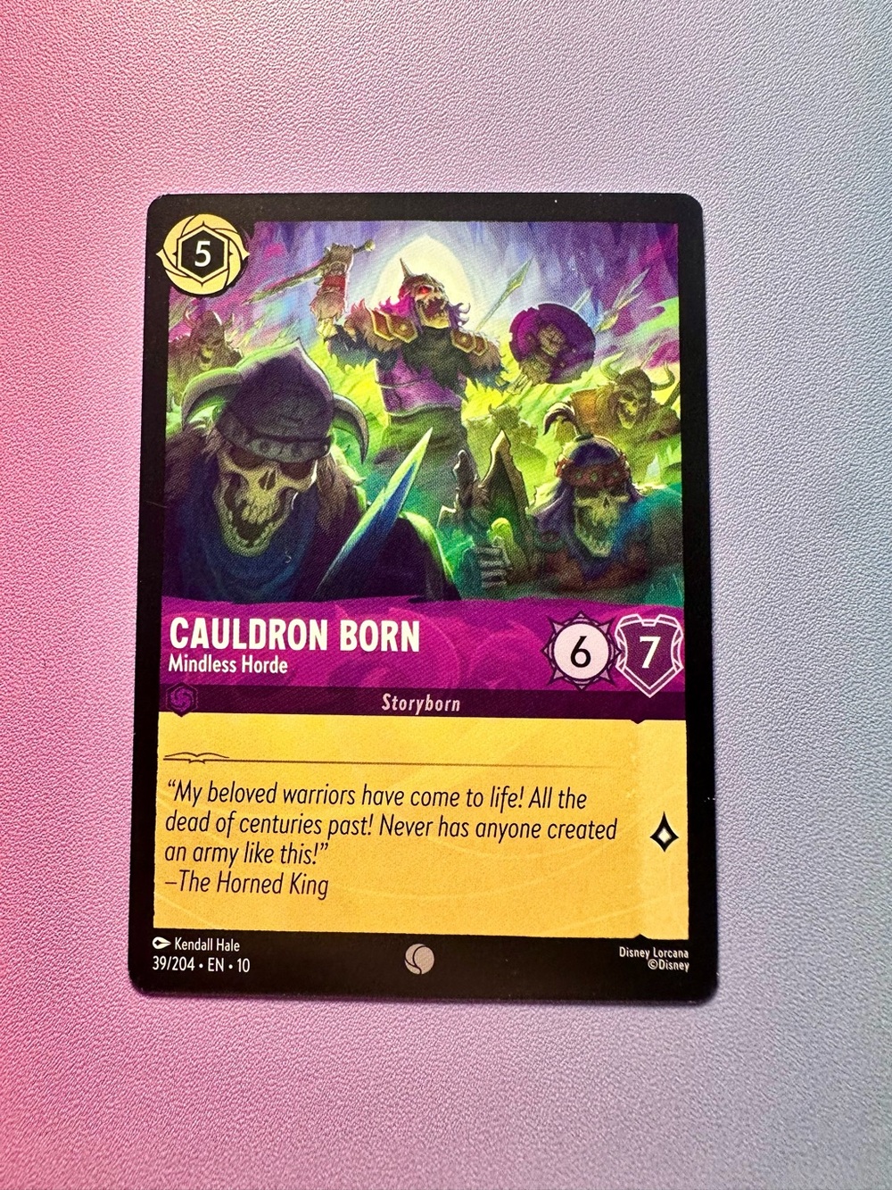 cauldron born - 39/204 (common) — lorcana: whispers in the well